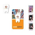 Digicleaner Full Color Screen Cleaner Sticker - Tooth Shape (1"x 1.50")